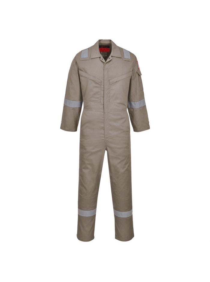 Araflame Silver Coverall, 34, R, Khaki