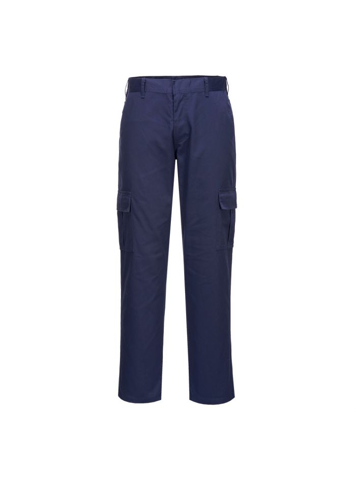 Slim Fit Combat Trousers, 46, R, Navy