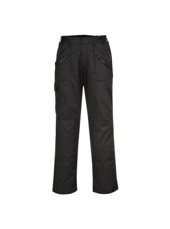 Action Trousers With Back Elastication, M, R, Black