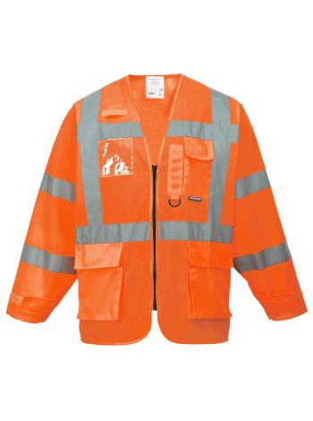Hi-Vis Executive Jacket, L, R, Orange